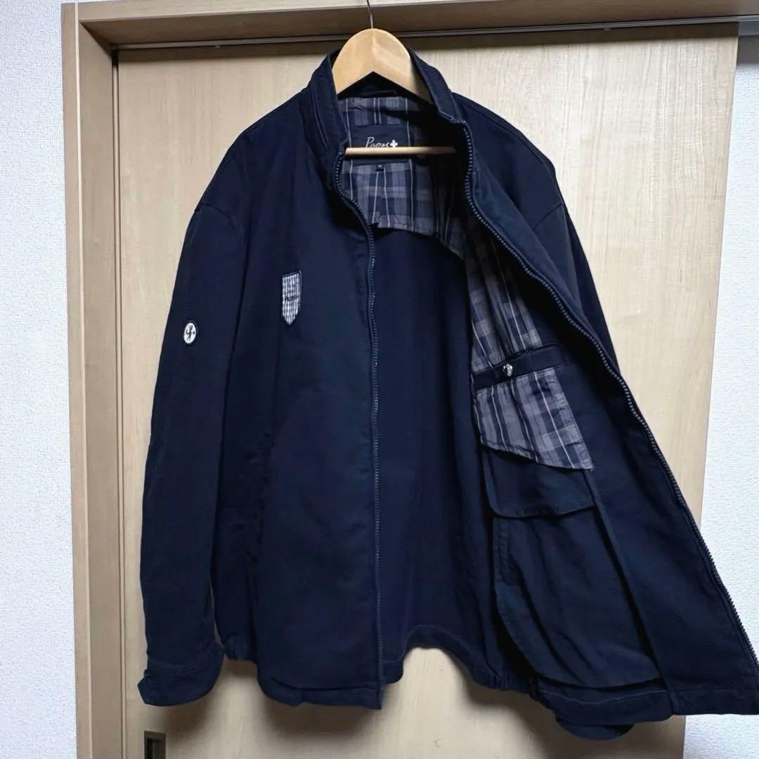 SSVW117 ✨PAPAS＋　パパスプラス　ブルゾン　ネイビー　チェック