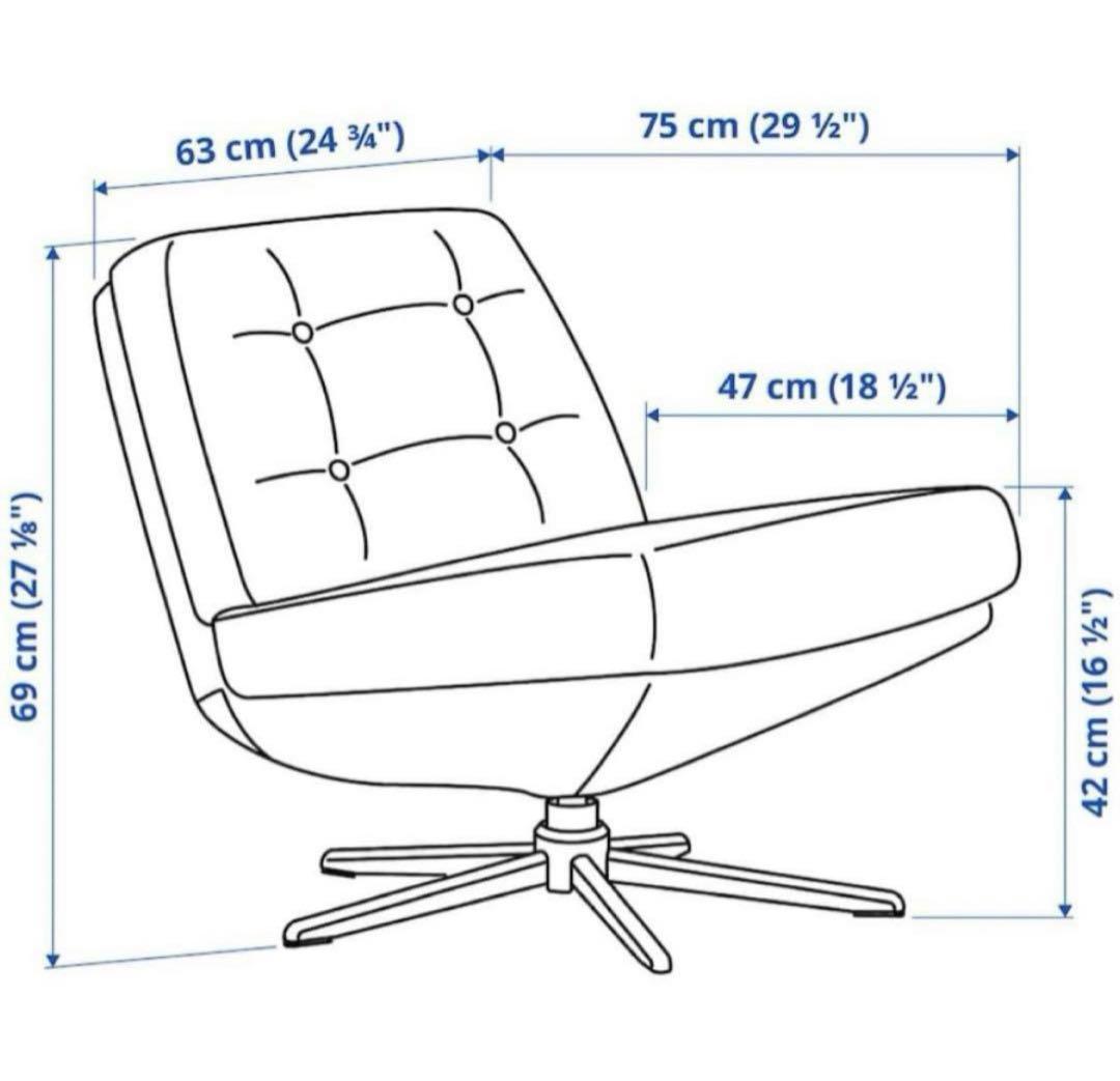IKEA イケア ディヴリンゲ グリーン コーデュロイ