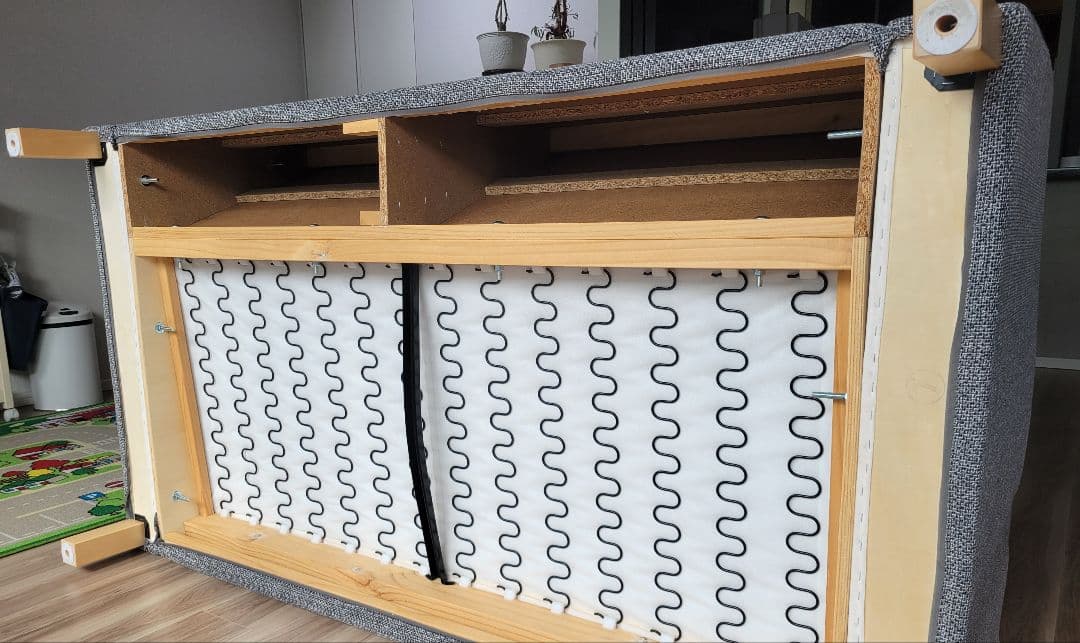 【中古】IKEA Karlstad グレー 2.5人掛け ソファー