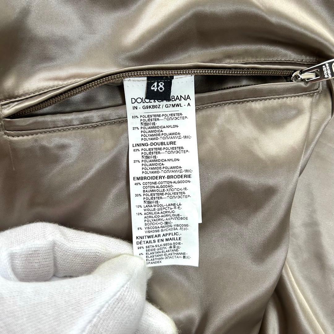 美品DOLCE&GABBANA フード付きスカジャン 刺繍 48 THEKING