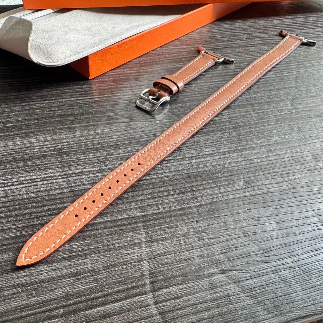 2855 Apple Watch エルメス　ゴールド　ドゥブルトゥール　二重