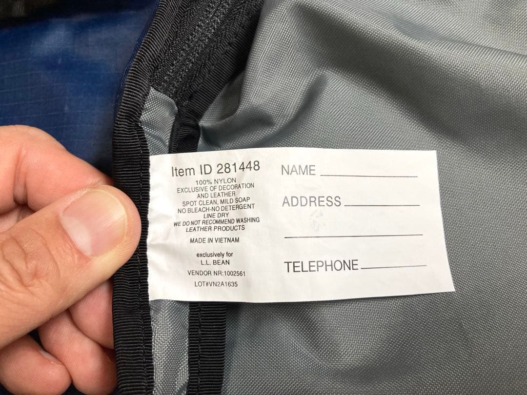 L.L.Bean トラベル パッキング バッグ 旅行 仕分け ポーチ ネイビー