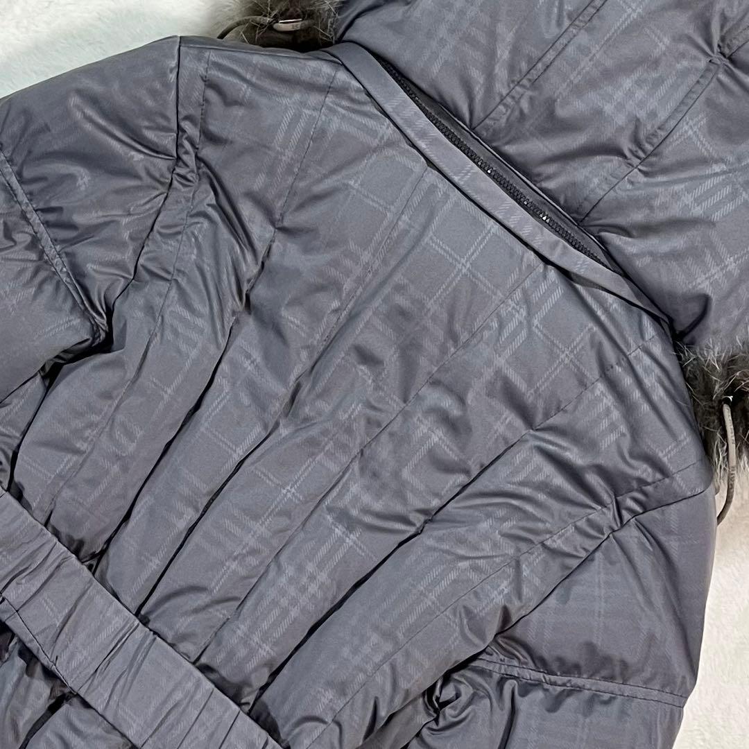 【極美品】BALMAIN PARIS ロングダウンコート L フォックスファー