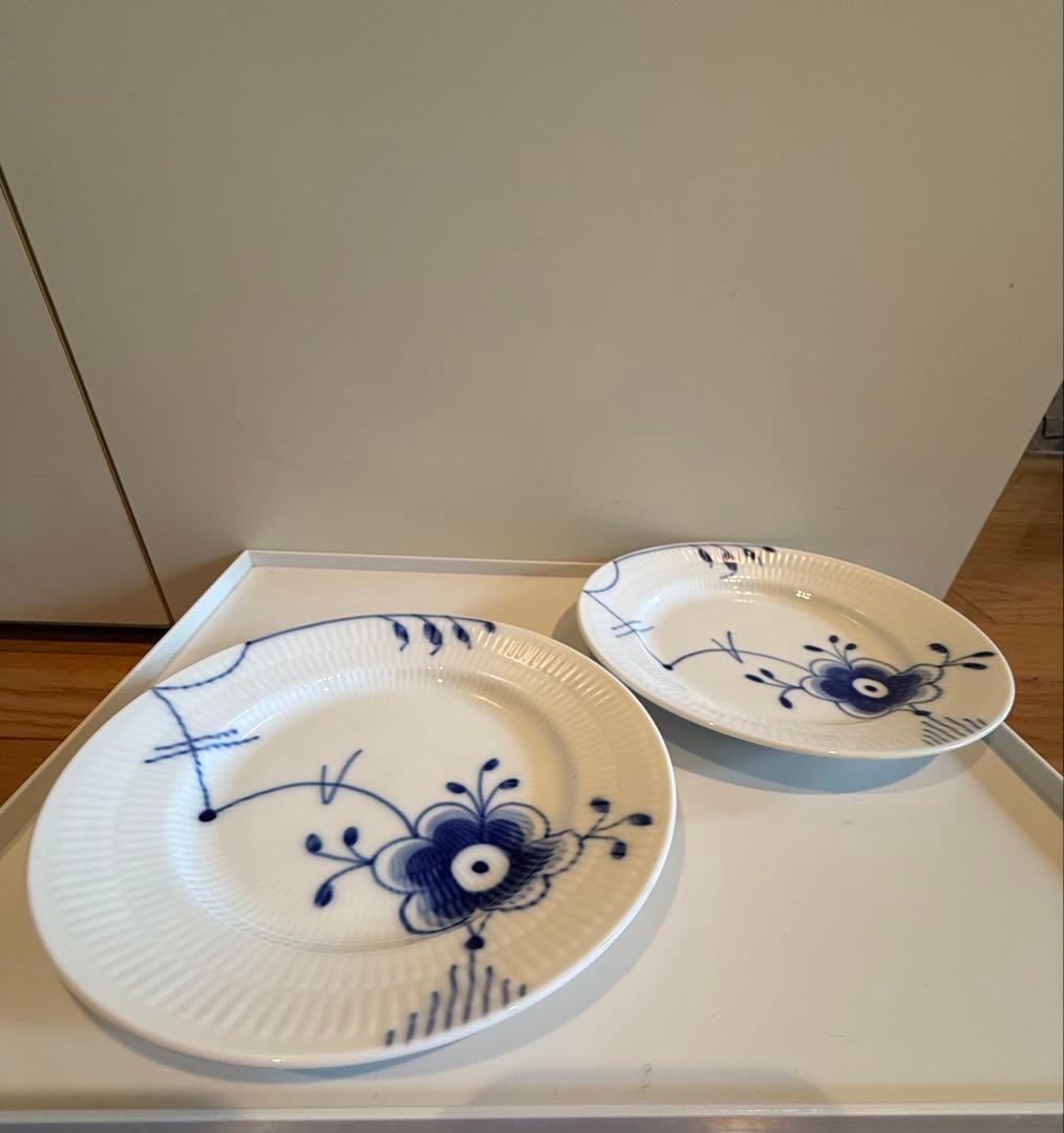 ロイヤルコペンハーゲンブルーブルーテッドメガ　プレート2枚