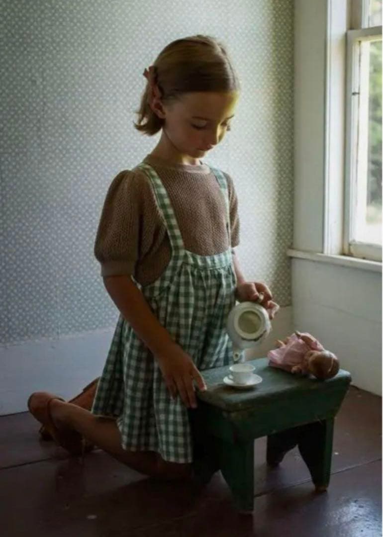 新品 SOOR PLOOM Eloise Pinafore Gingham