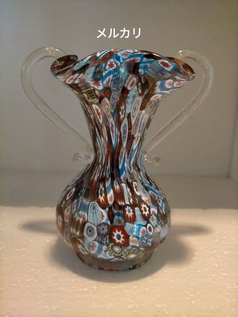 ムラーノ ミルフィオリ murano millefiori 花瓶