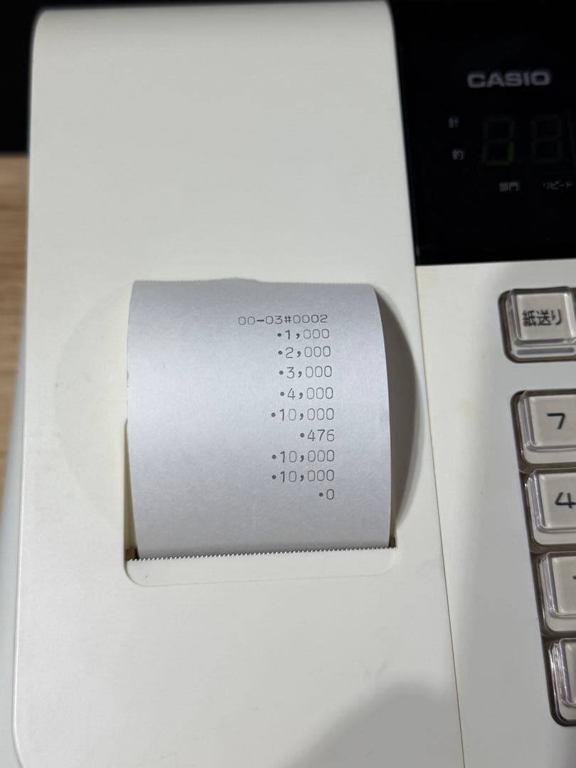 CASIOレジスター　110ER 動作確認済み