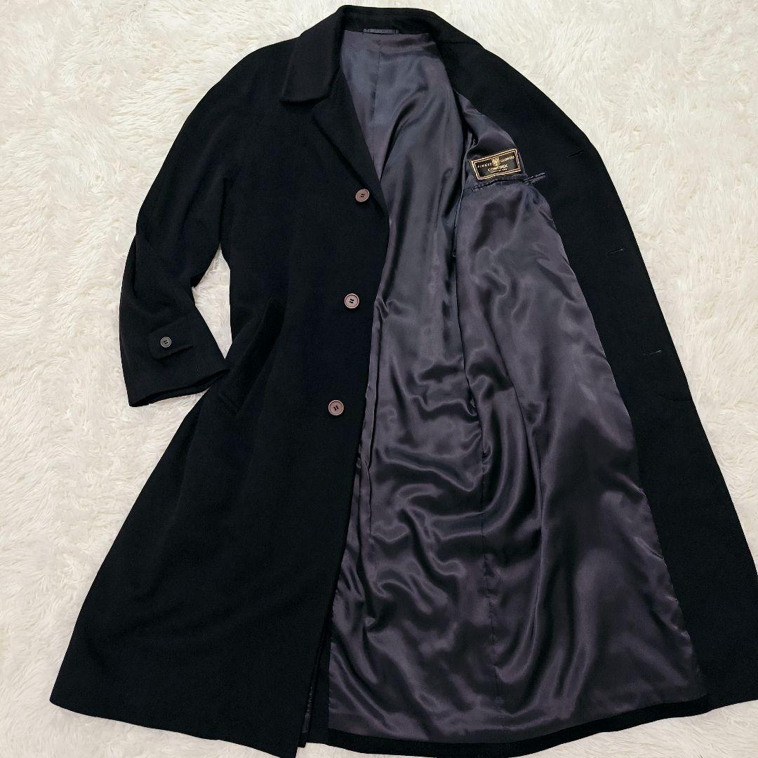 【極美品】カシミヤ100% チェスターコート ロングコート マキシ丈 XL/LL