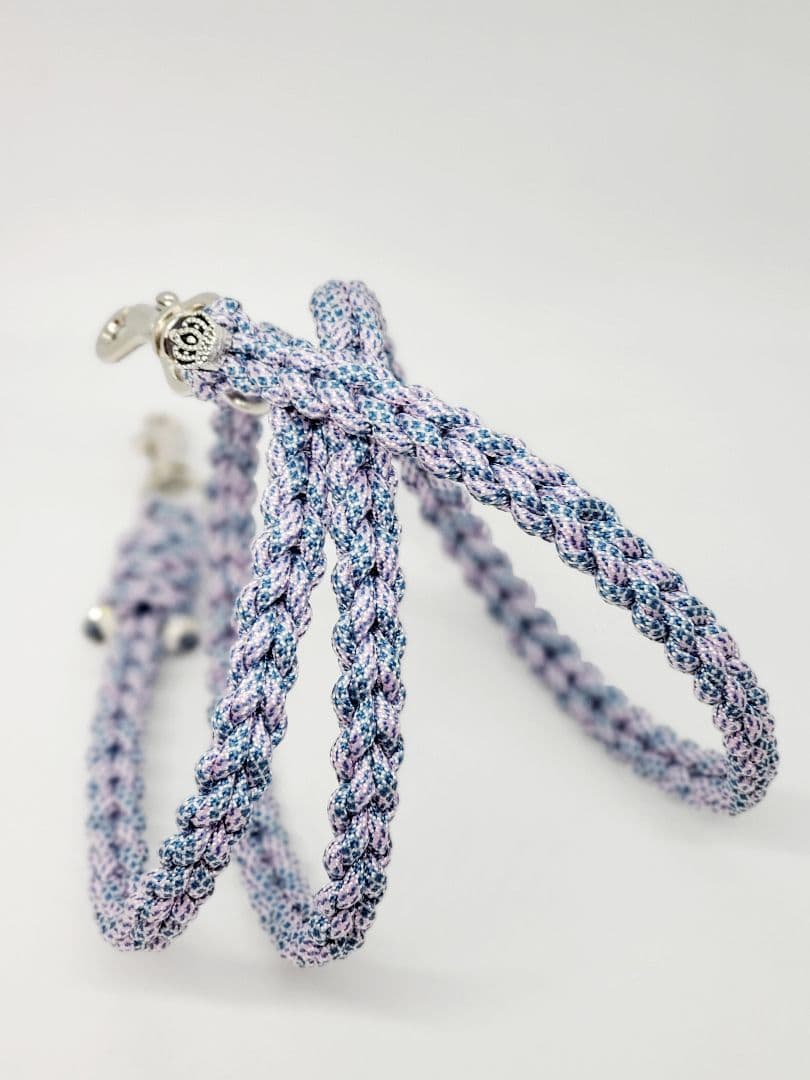 うちの子スタイル ハート編み ラベンダー