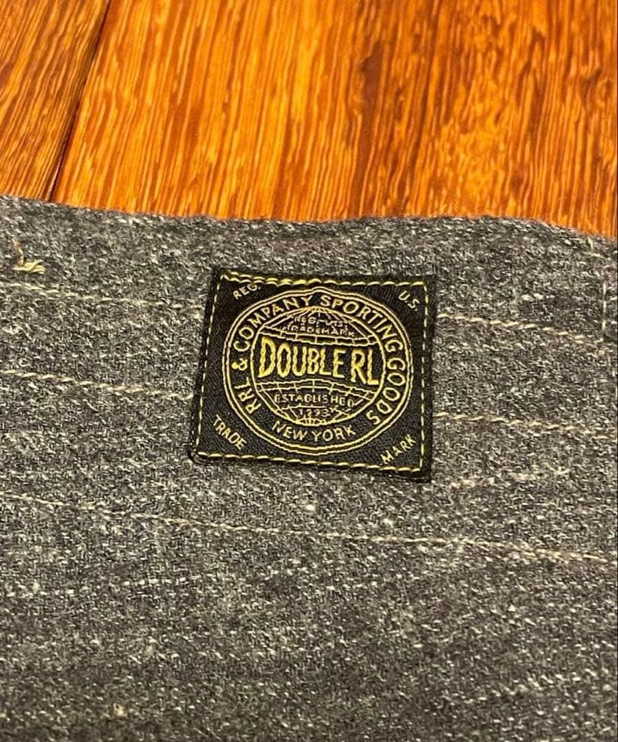 ごま塩　極美品ＲＲＬ　紐付きウールパンツ　ロンハーマン　ラルフローレン