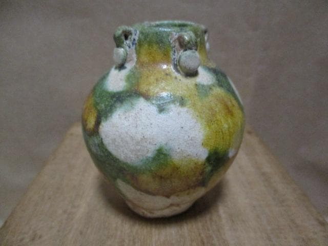 中国　唐三彩　小壺　I32-3