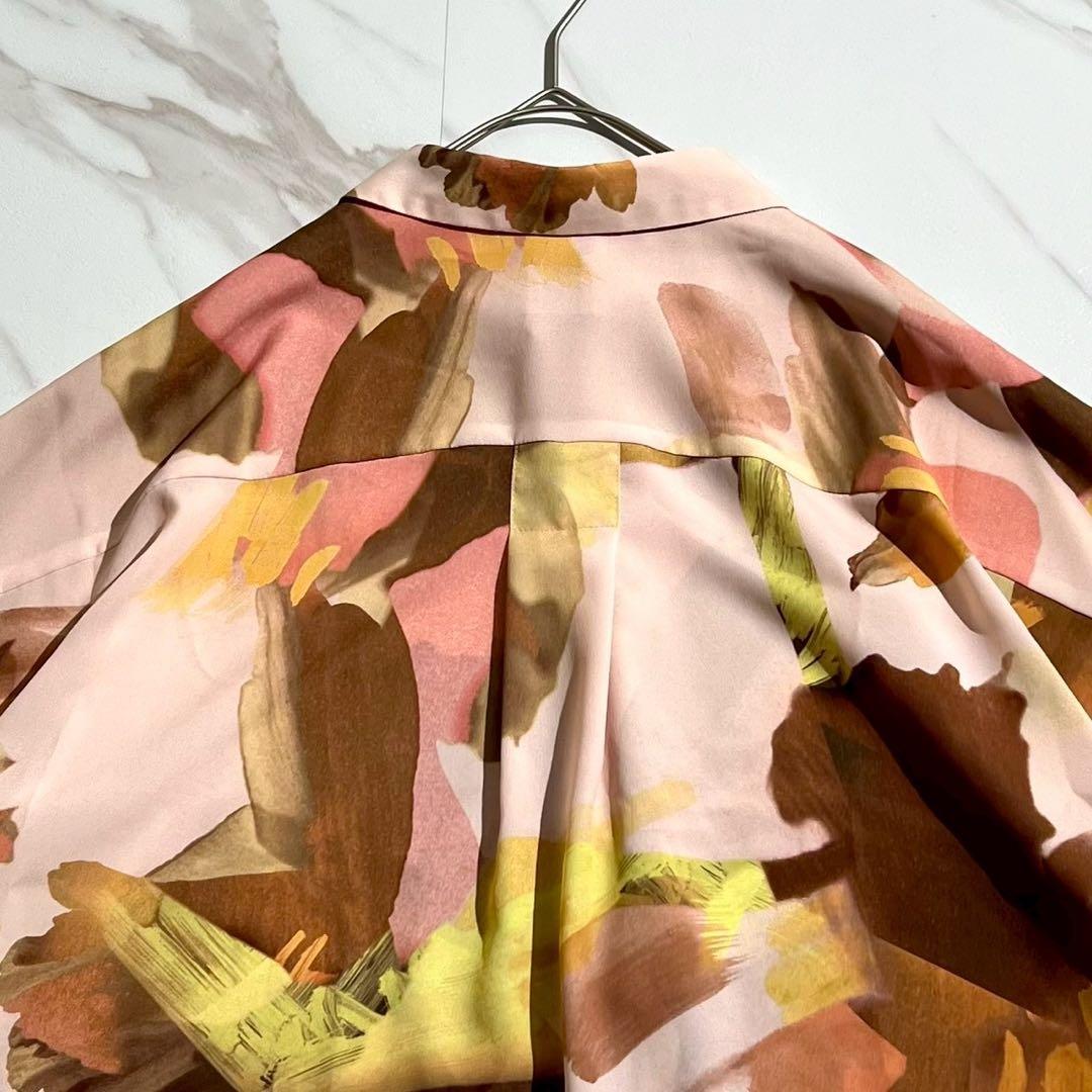 【極美品✨25ss】ポールスミス フローラルペイント 半袖シャツ 完売品 40