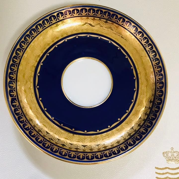 アンティークティファニー　ミントン　コバルト