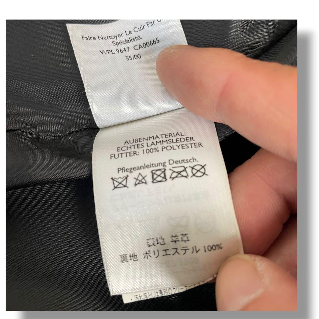 【美品】エディーバウワー 上質 レザージャケット カーコート 黒 ラムレザー