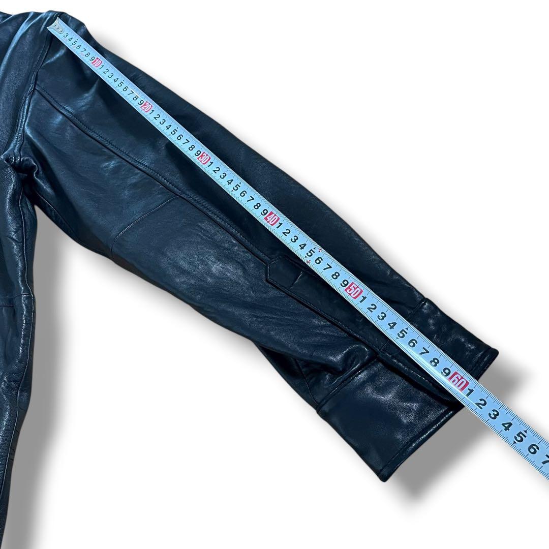 【美品】エディーバウワー 上質 レザージャケット カーコート 黒 ラムレザー