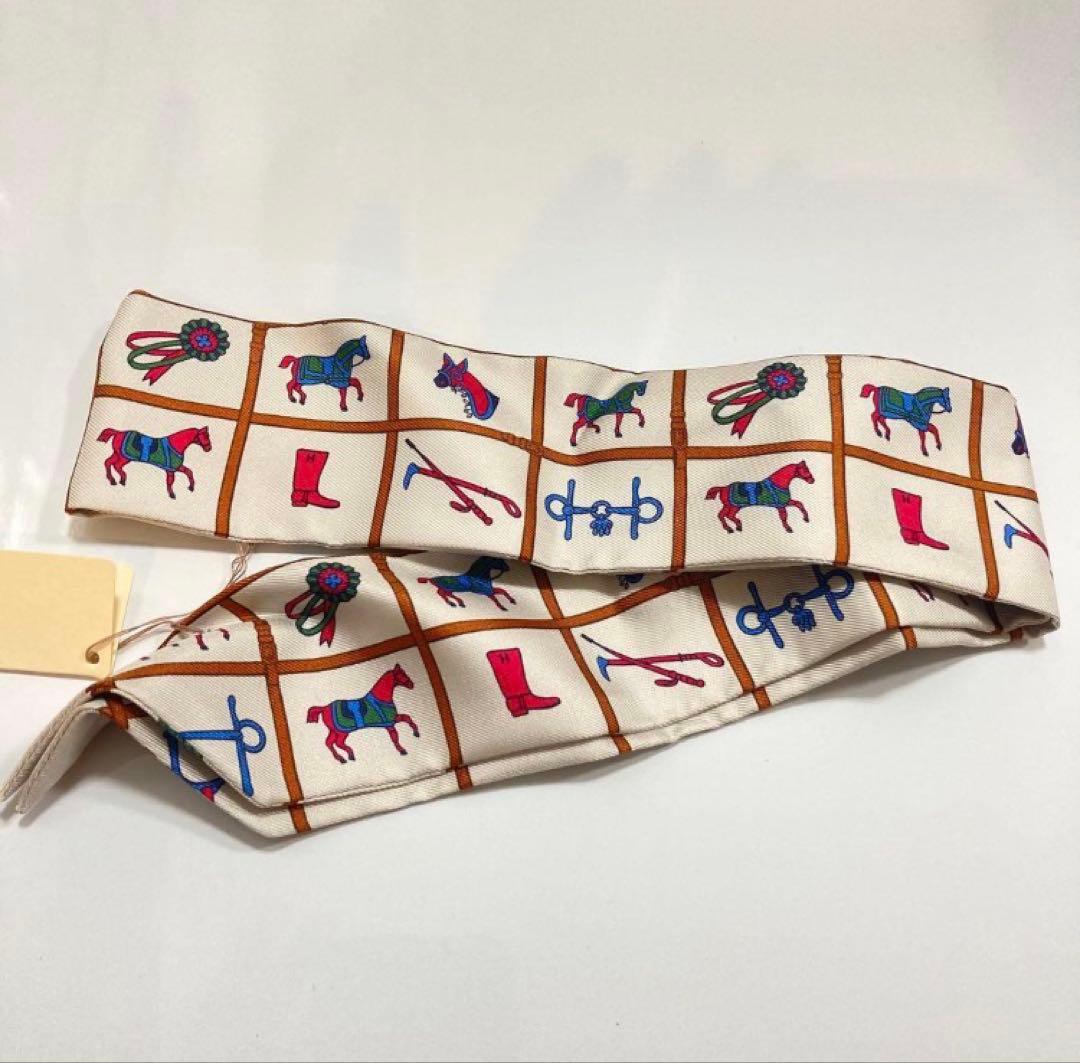 【新品】エルメス HERMES ツイリー スカーフ 馬着