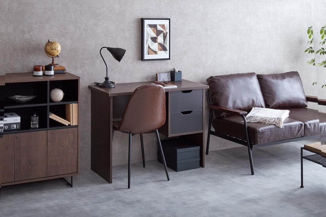 《新品・送料無料》ニーナ【Nina】引き出し付デスク幅100cm