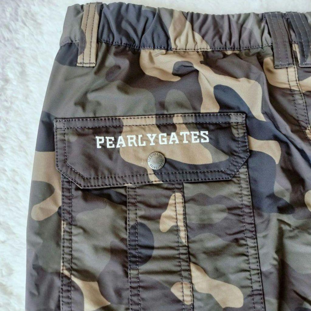 美品 パーリーゲイツ　裏地付き 迷彩柄 ゴルフパンツ XL