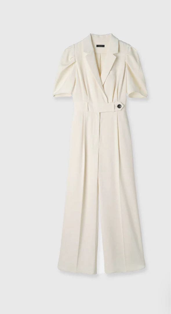 アニュアンス タックスリーブテーラードオールインワン