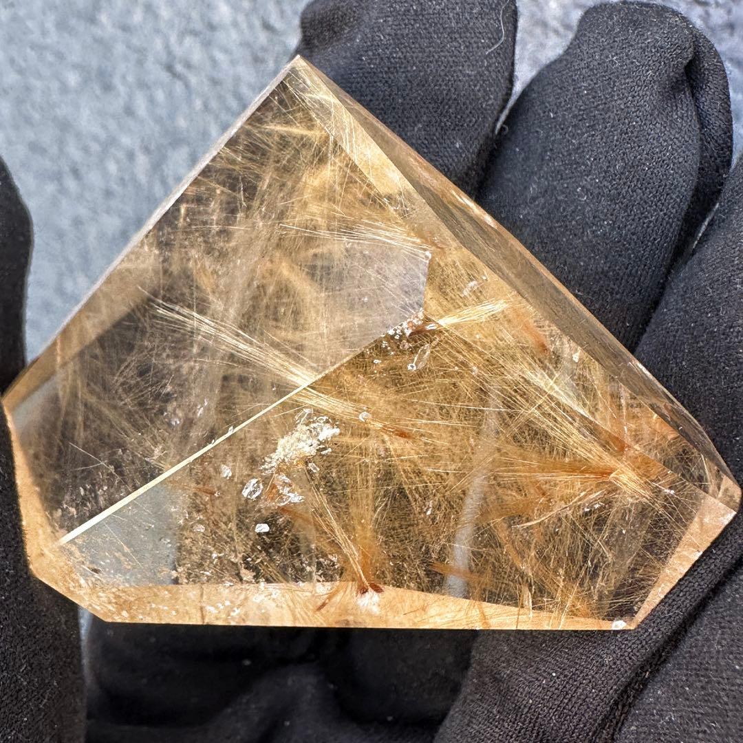 【財運・金運・事業運up❗️】ルチルクォーツ☆フリーフォーム水晶 原石A1519