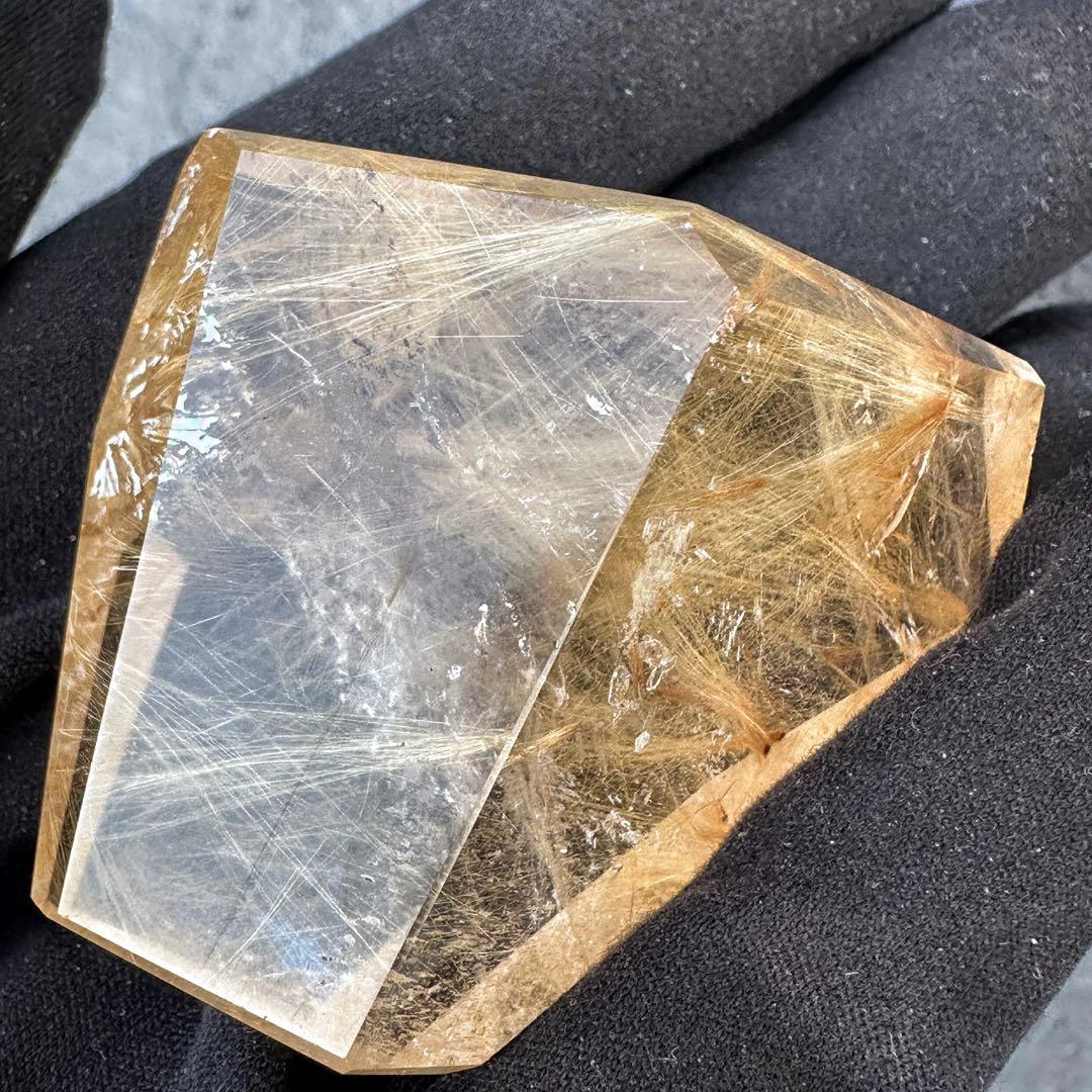 【財運・金運・事業運up❗️】ルチルクォーツ☆フリーフォーム水晶 原石A1519