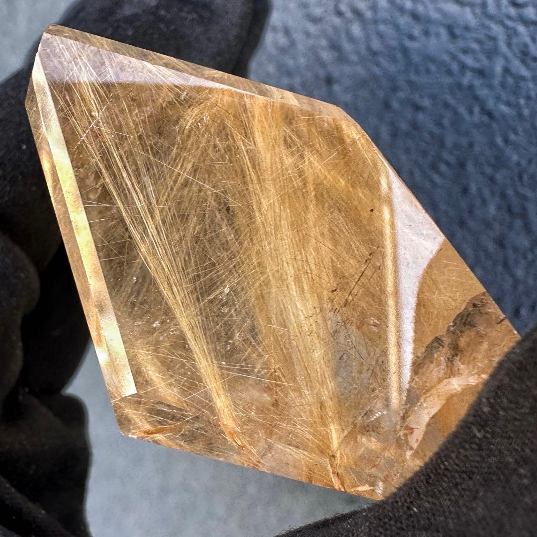 【財運・金運・事業運up❗️】ルチルクォーツ☆フリーフォーム水晶 原石A1519