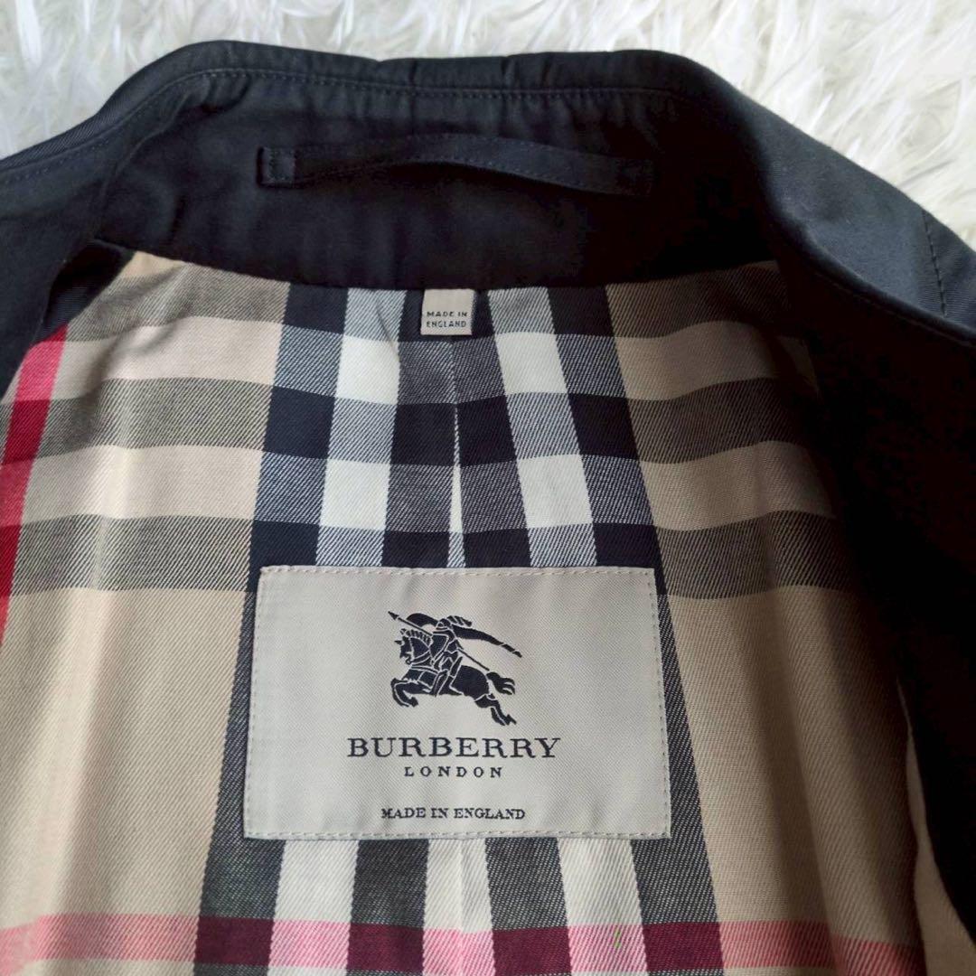 ◾︎希少サイズ◾︎ バーバリーロンドン トレンチコート ノバチェック ブラック 50