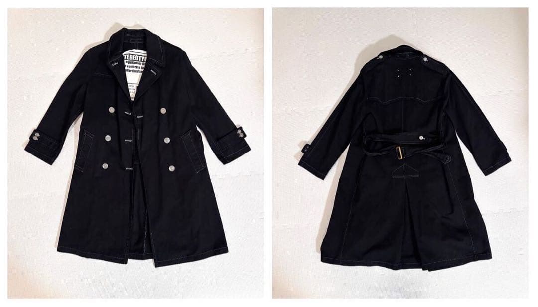 Maison Martin Margiela ブラック トレンチコート