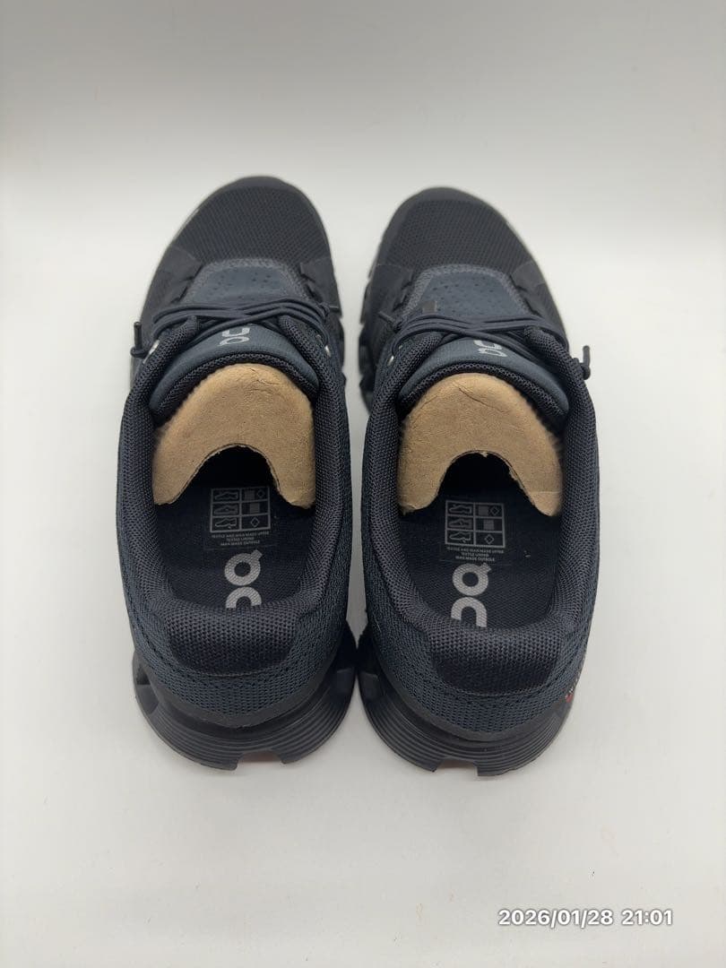 ONランニングシューズ Cloud5レディース All black 24.5cm