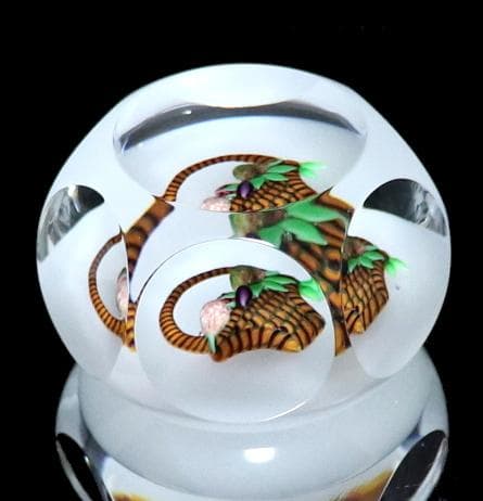 オールド・バカラ1976年 300個限定 ミルフィオリ 六角形 ペーパーウェイト