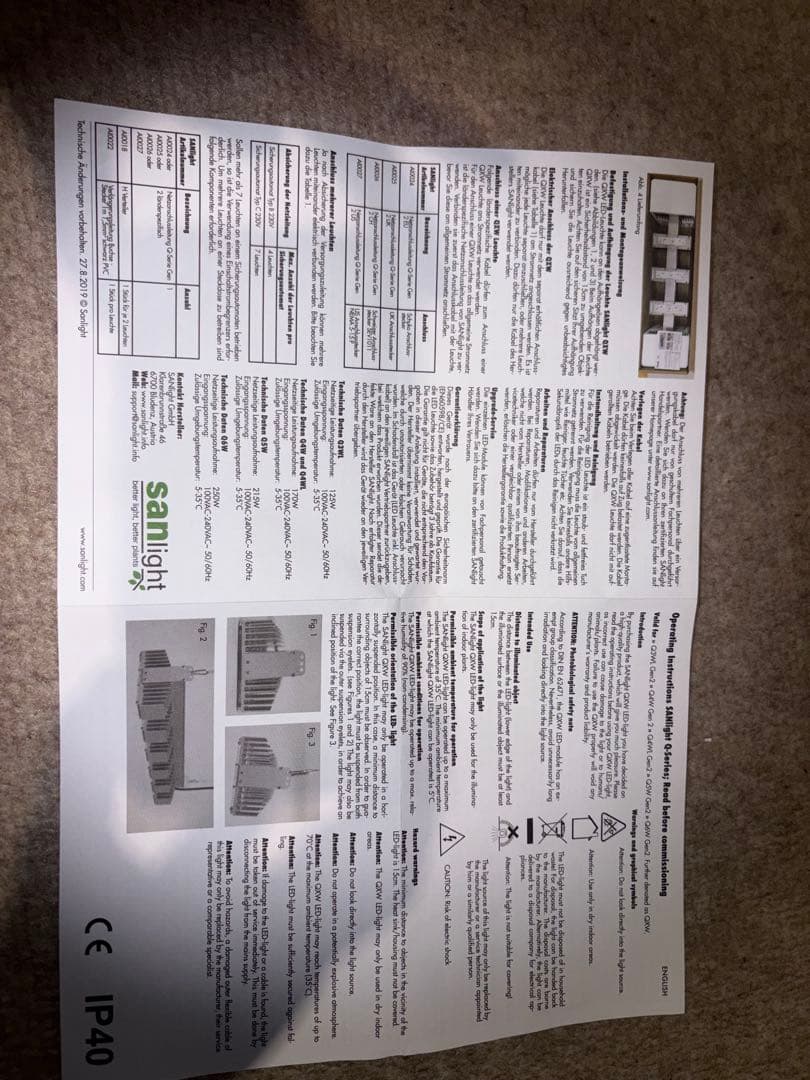 植物育成LED SANlight Q4WL