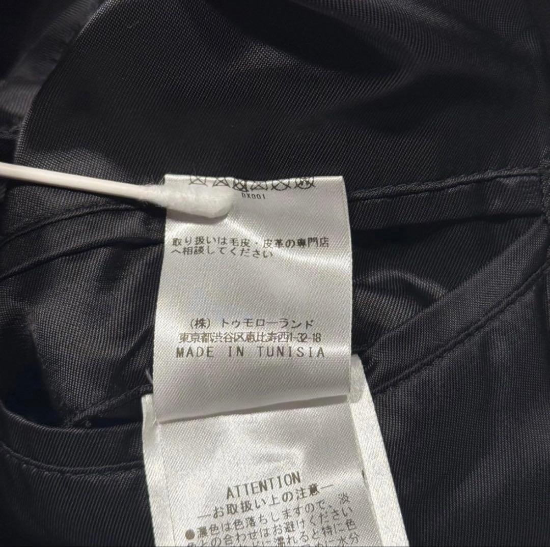 DENIM×tomrrowland別注 シングルライダースジャケット M 羊革