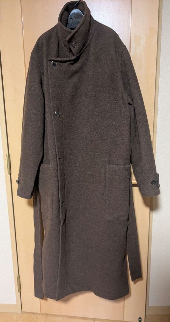 LEMAIRE WRAP COAT 24AW　ブラウン Mサイズ