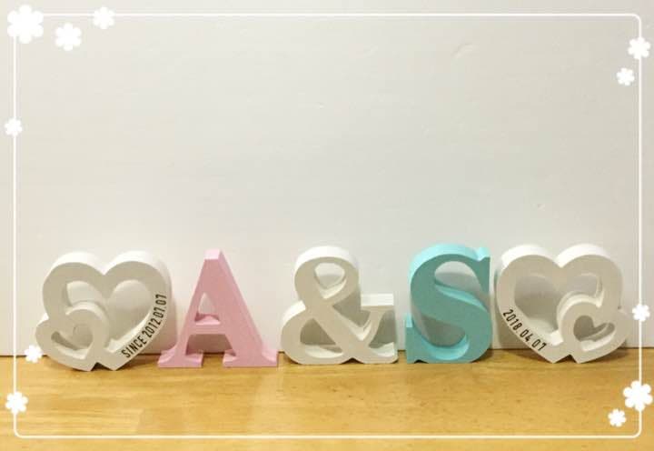 すず様確認用♡イニシャルオブジェ