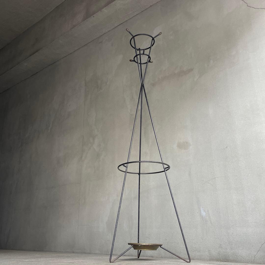 60'sオールドヴィンテージ インダストリアル　スチールコートハンガー