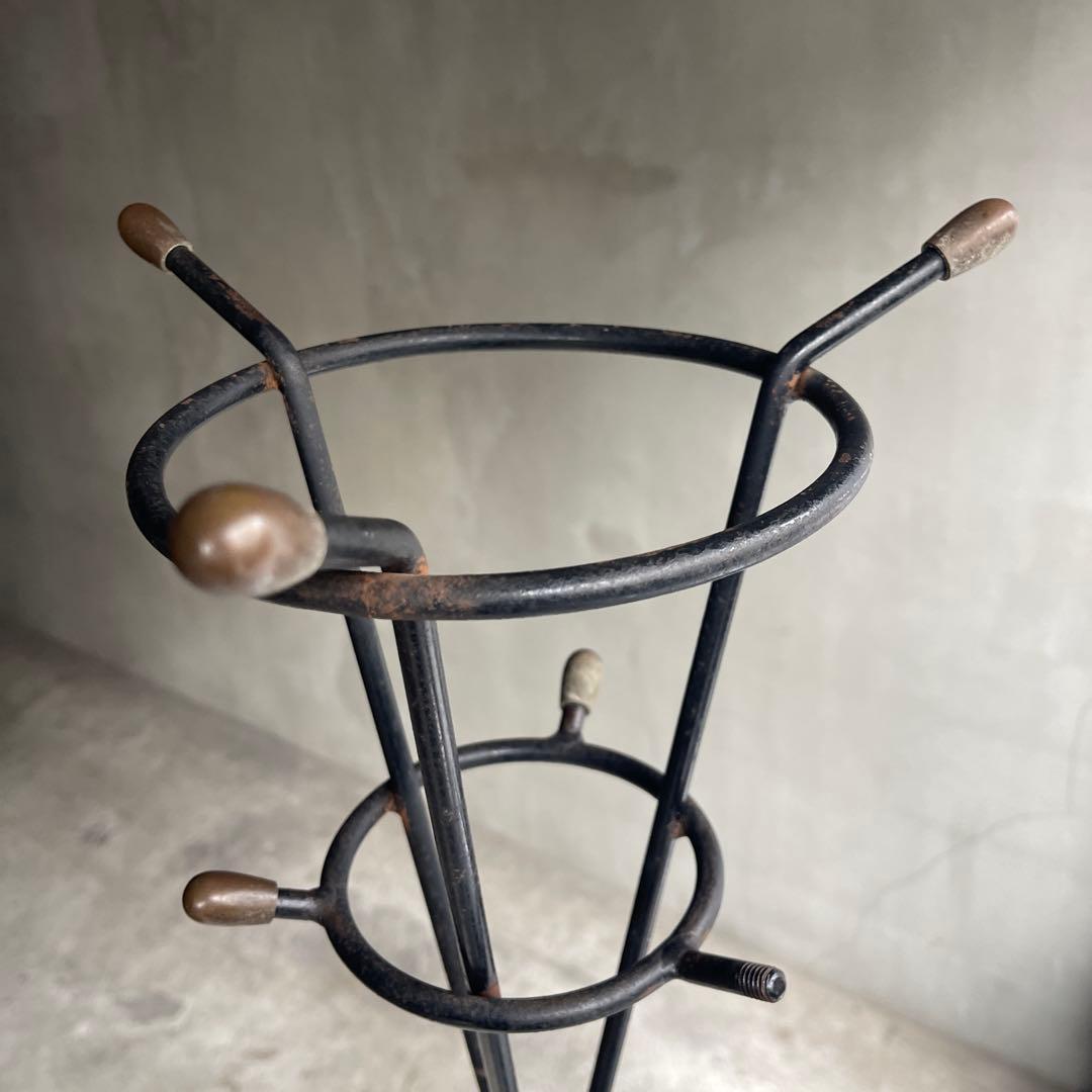 60'sオールドヴィンテージ インダストリアル　スチールコートハンガー