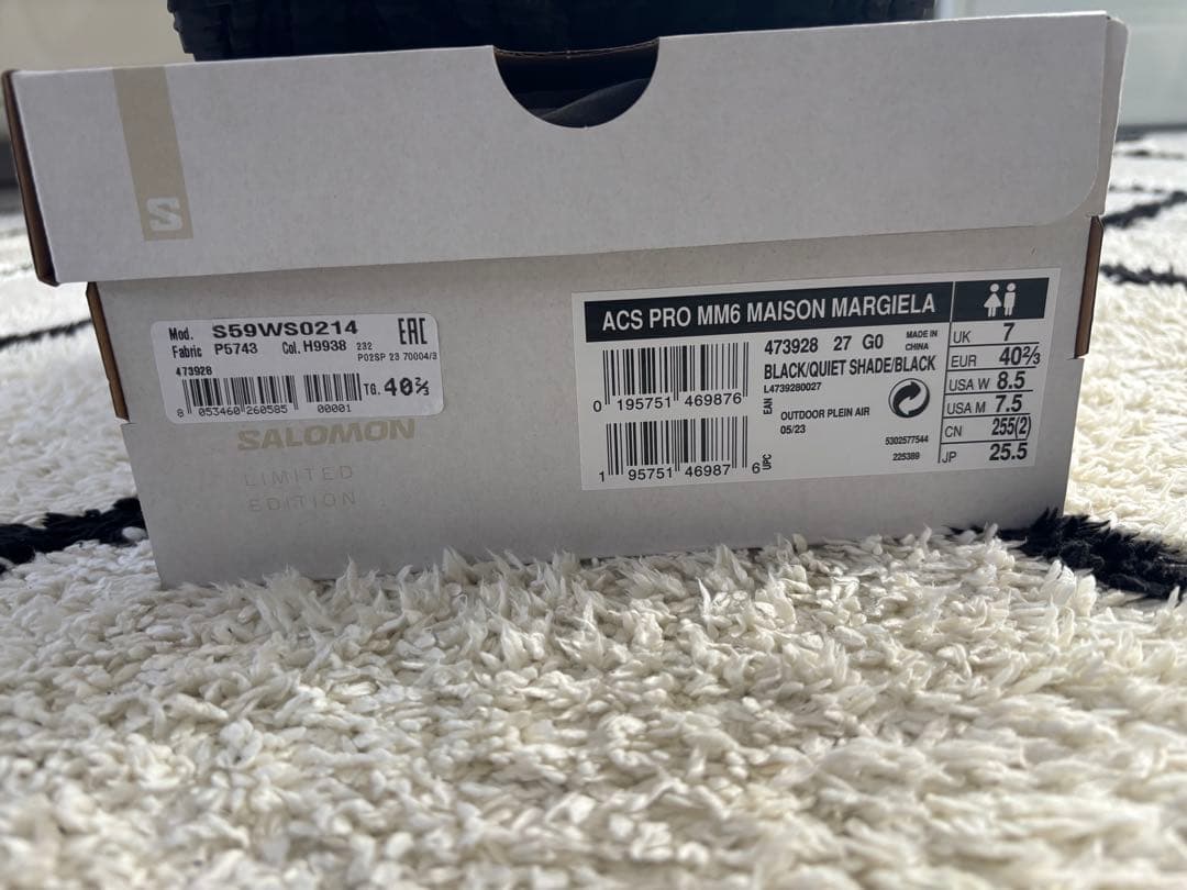 靴 SALOMON ACS PRO MM6MAISON MARGIELA