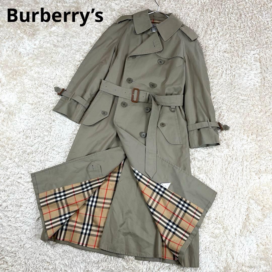 Burberry’s ベルト付き ダブル トレンチコート ノバチェック Mサイズ