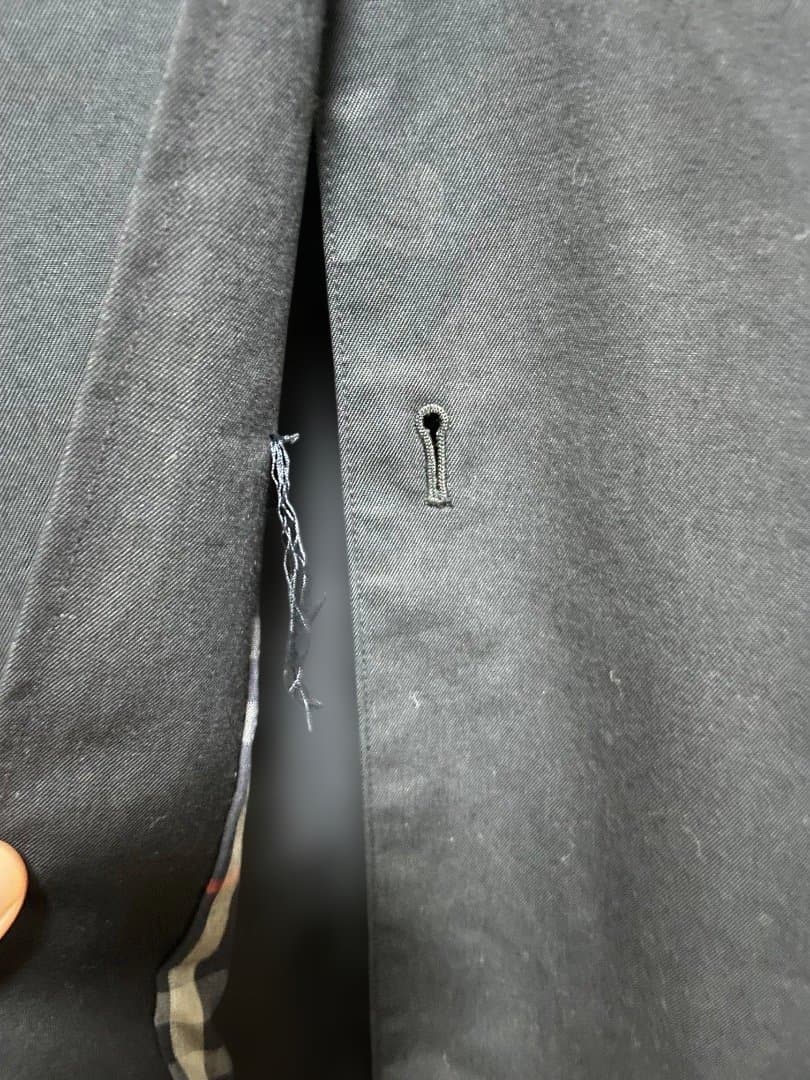 Burberrys バーバリーズ ノバチェック コート 46 L相当 ネイビー