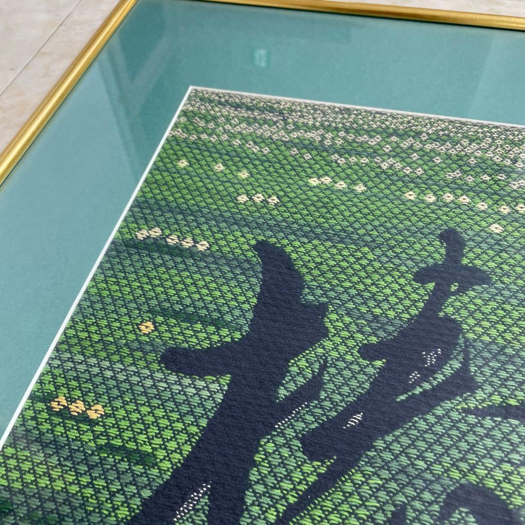 こぎん刺し　木村操作品　椿