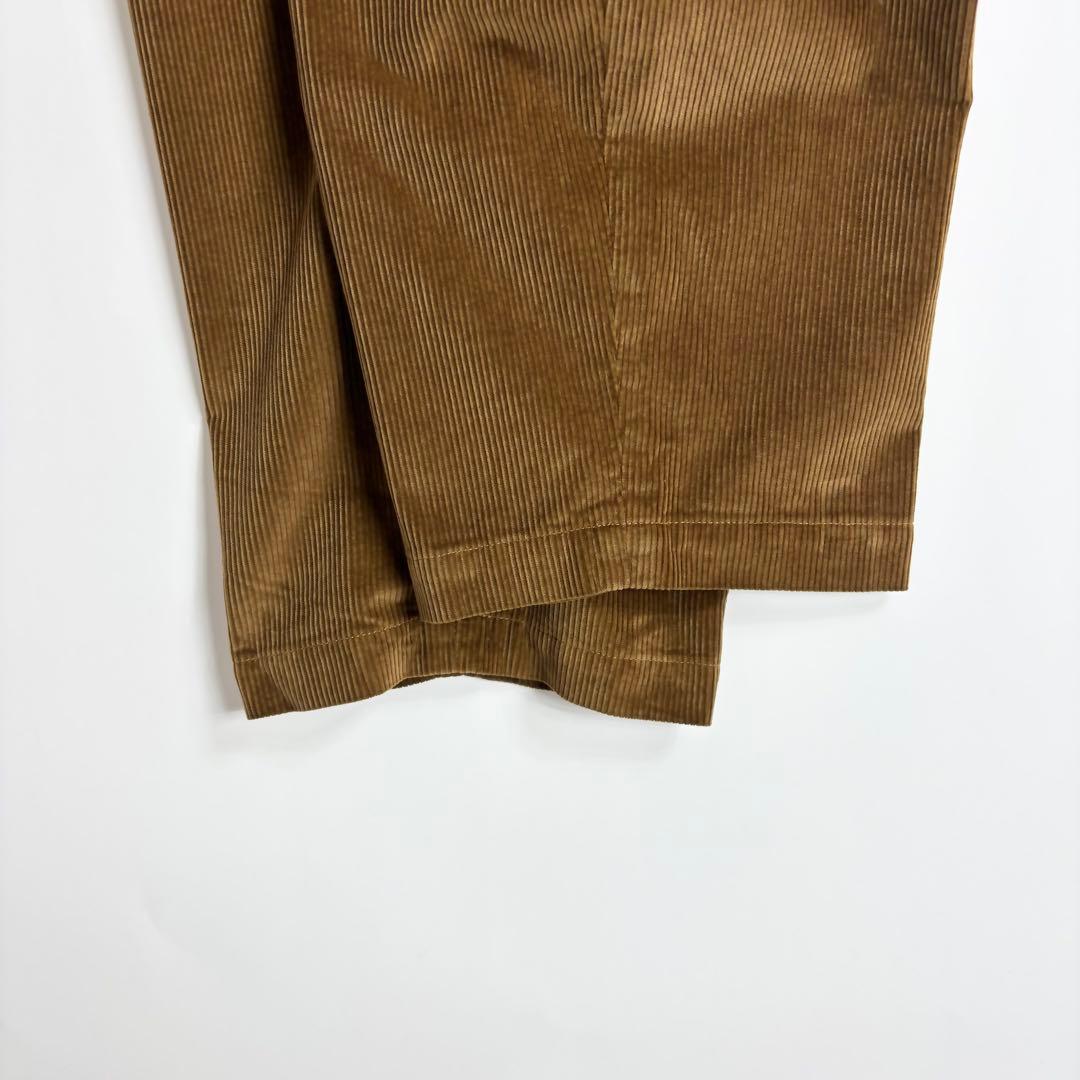 kolor 日本製 コーデュロイ 1プリーツ パンツ 半端丈 ブラウン 3
