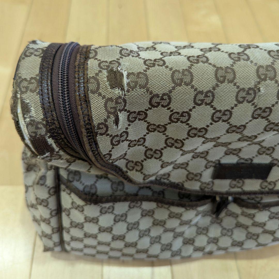 値下げ♪ GUCCI　マザーズバッグ　ショルダーバッグ　GG キャンバス