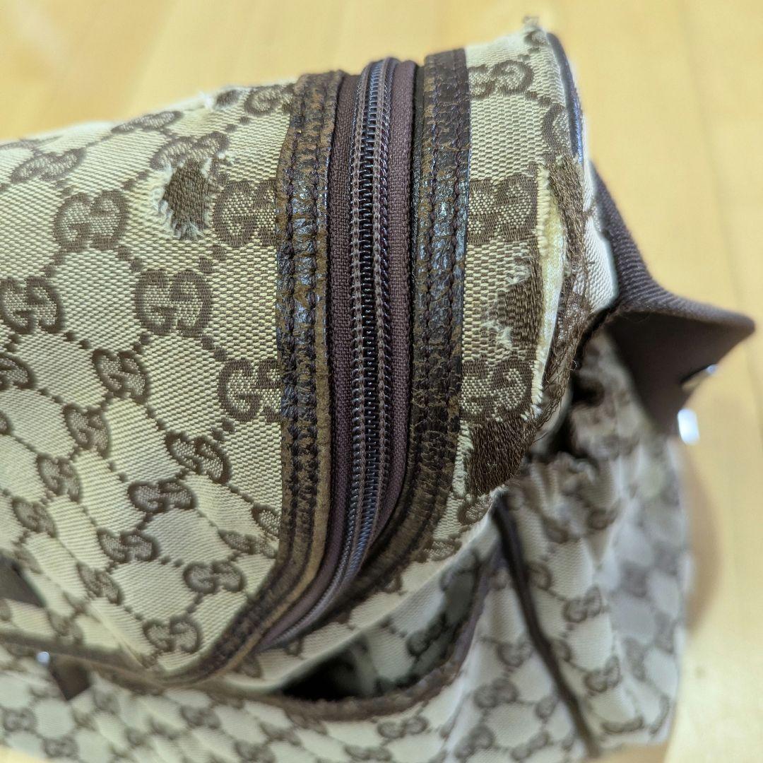 値下げ♪ GUCCI　マザーズバッグ　ショルダーバッグ　GG キャンバス