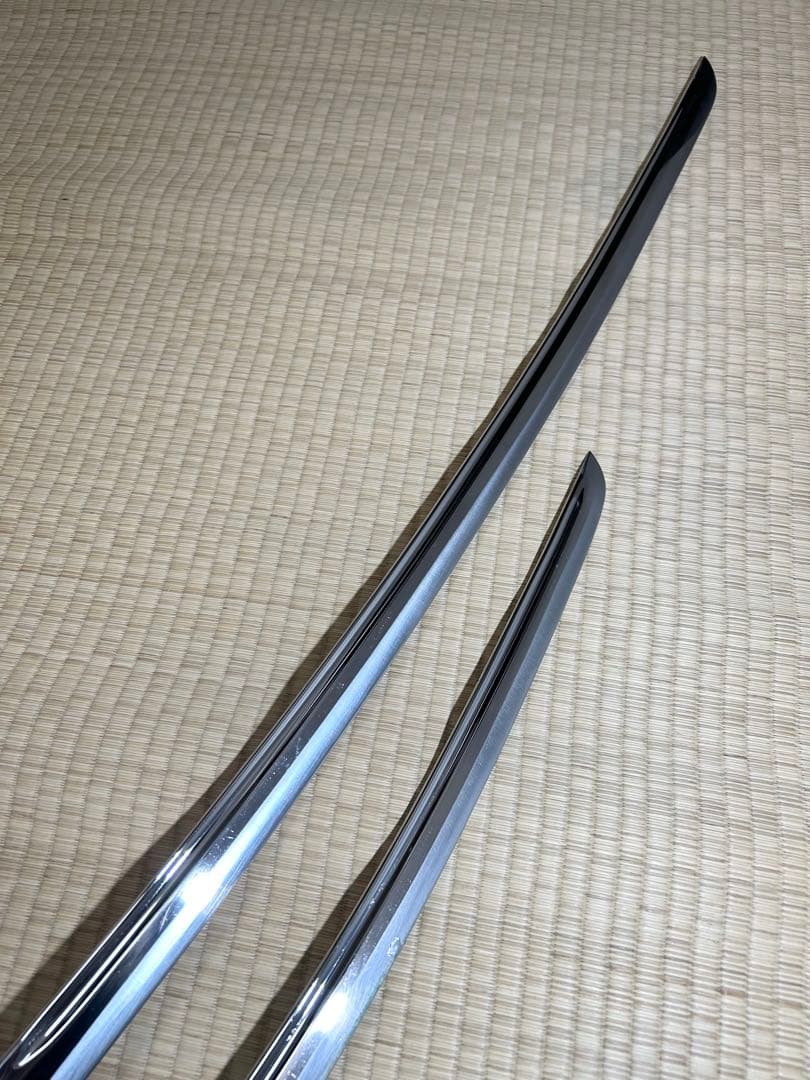 模造刀 太刀 脇差し 2本セット！　※刀身に樋あり（バラ売り不可）【M02】