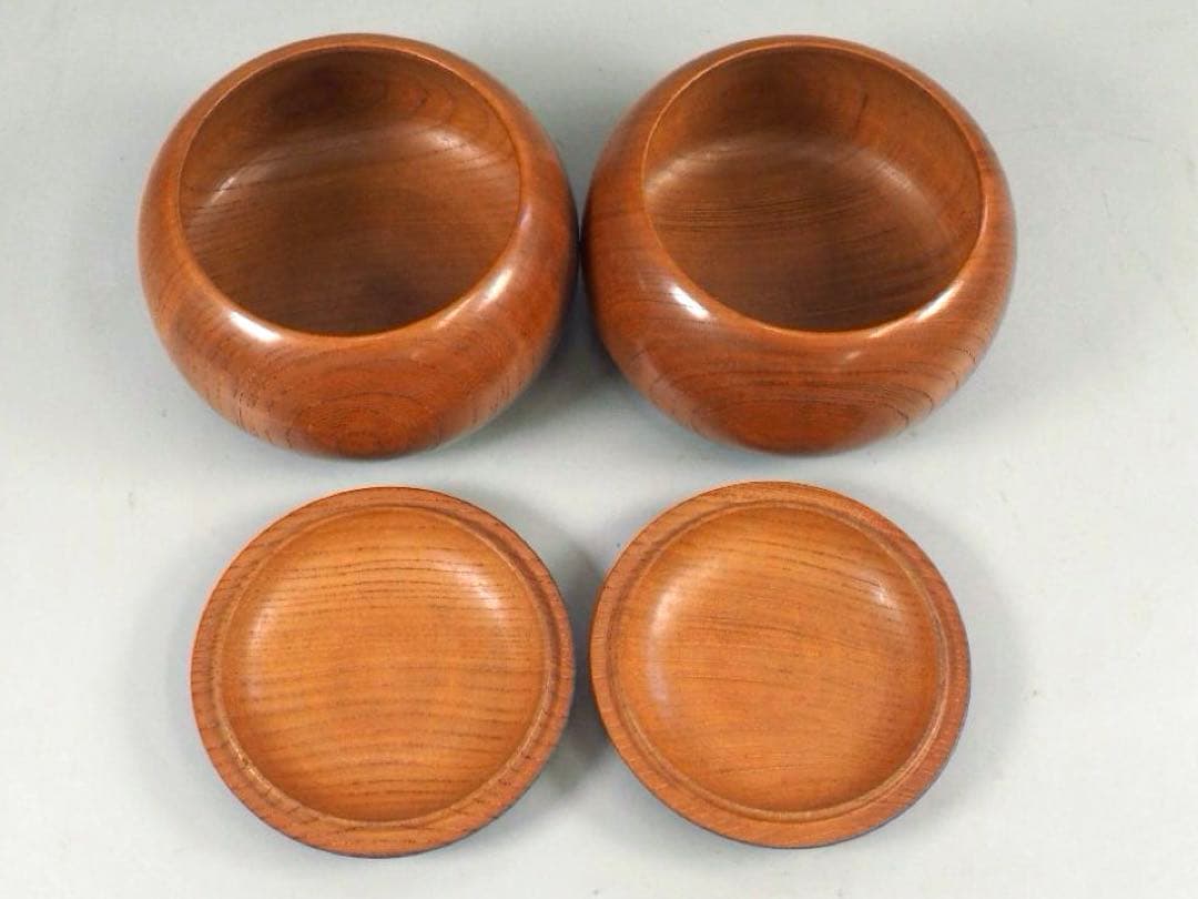 【宮崎県】日向特製蛤碁石34号・欅碁笥セット