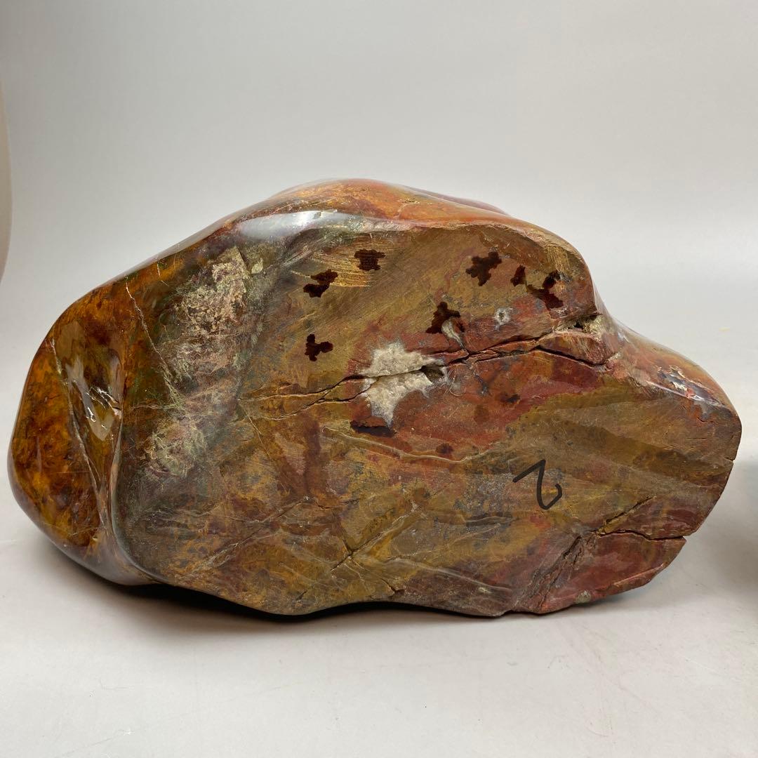 鑑賞石 赤瑪瑙 原石 アゲート 大型 約16.26kg 瑪瑙 メノウ