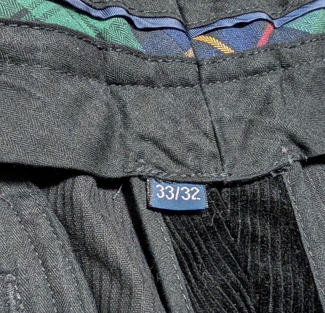 ラルフローレン 太畝 コーデュロイパンツ PRESTON ブラック W33