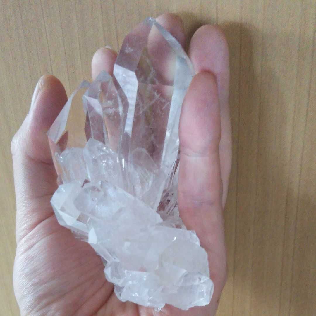 水晶 ブラジル ミナジェスライス産 クラスター 水晶群