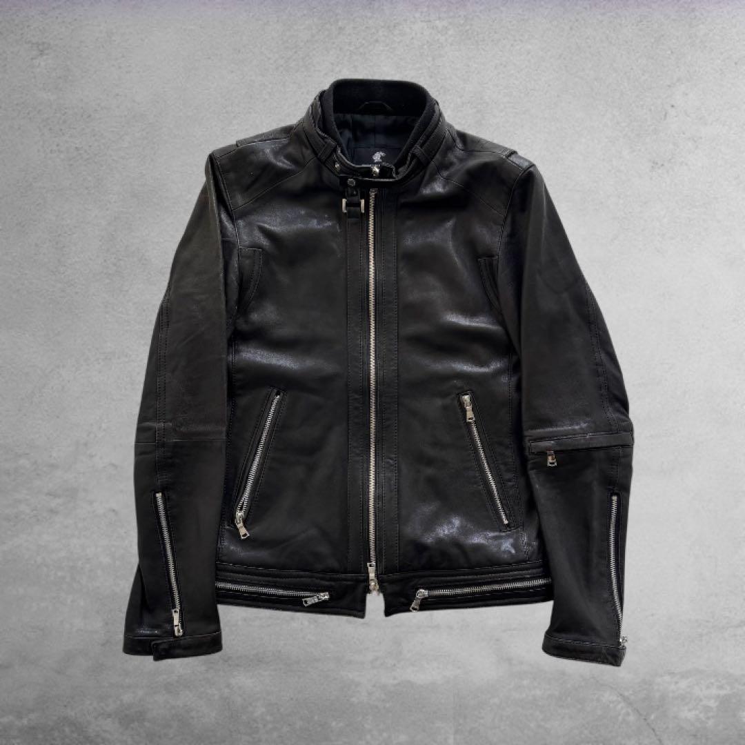 LOVLESS レザージャケット 黒 ダブルジップ 羊革 M y2k