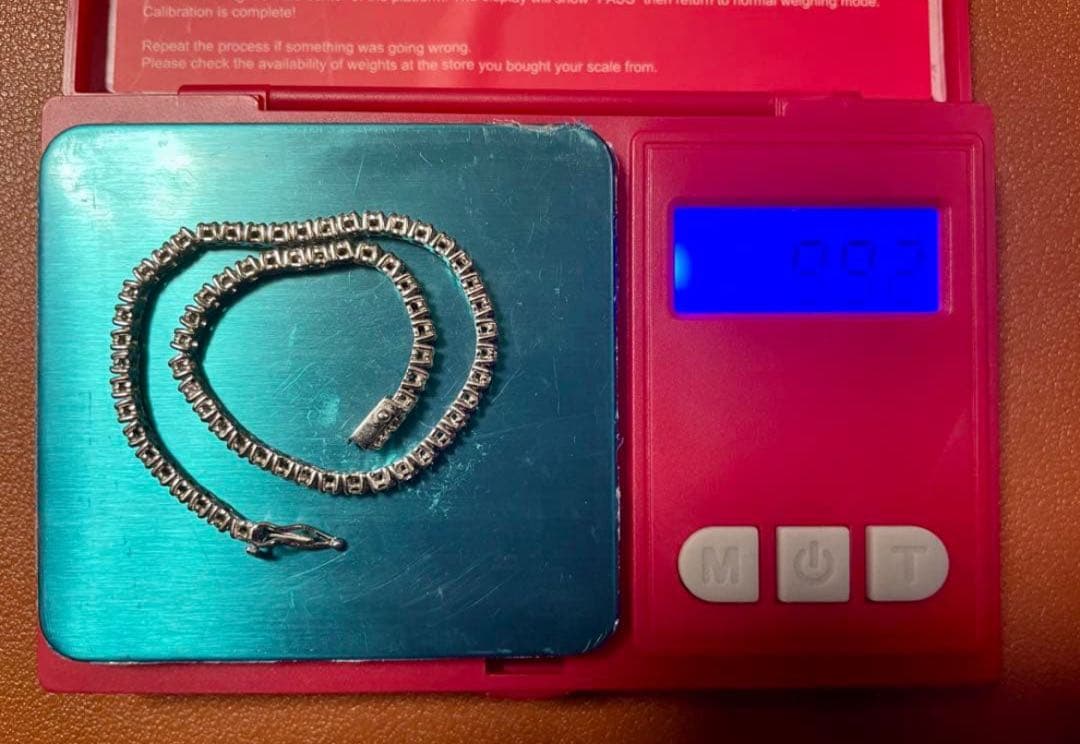 Pt900 1.60ct ダヤモンド テニスブレスレット 9.92g